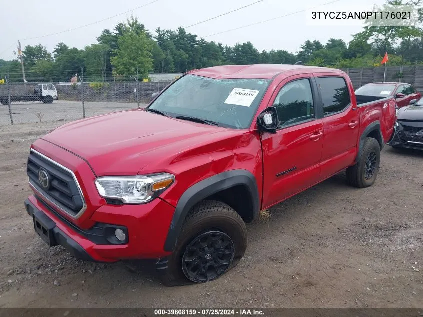 2023 Toyota Tacoma Sr5 V6 VIN: 3TYCZ5AN0PT176021 Lot: 39868159