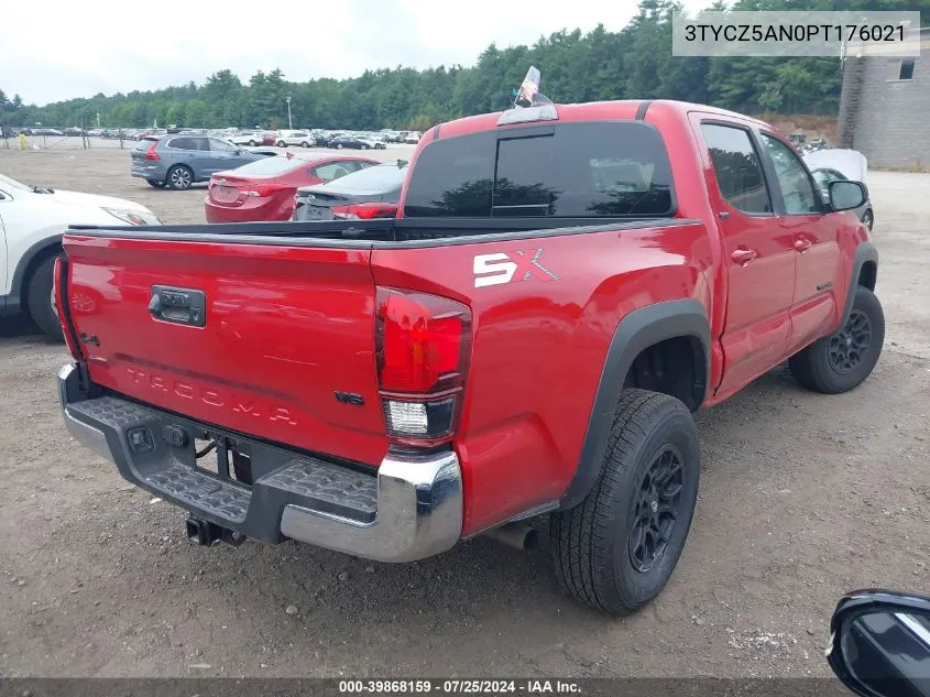 2023 Toyota Tacoma Sr5 V6 VIN: 3TYCZ5AN0PT176021 Lot: 39868159