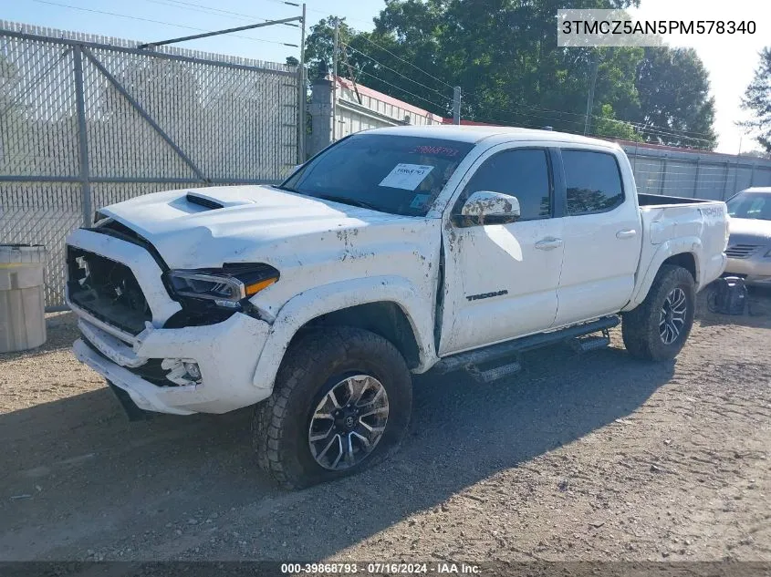 2023 Toyota Tacoma Trd Sport VIN: 3TMCZ5AN5PM578340 Lot: 39868793