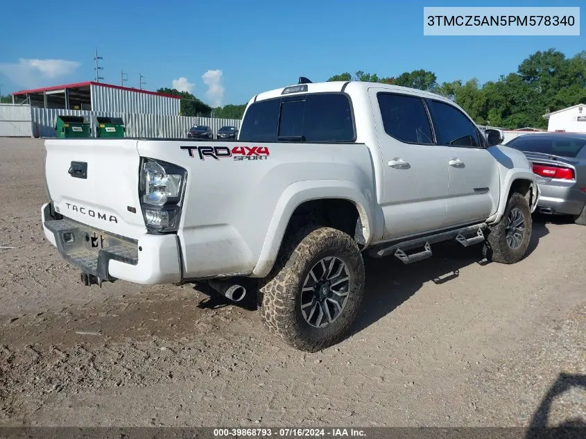 2023 Toyota Tacoma Trd Sport VIN: 3TMCZ5AN5PM578340 Lot: 39868793