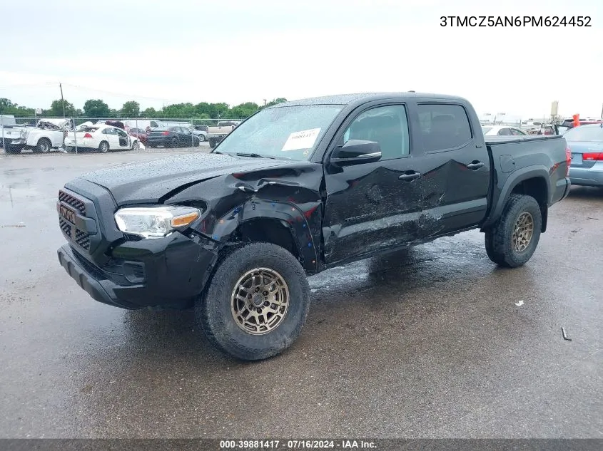 3TMCZ5AN6PM624452 2023 Toyota Tacoma Trail Edition