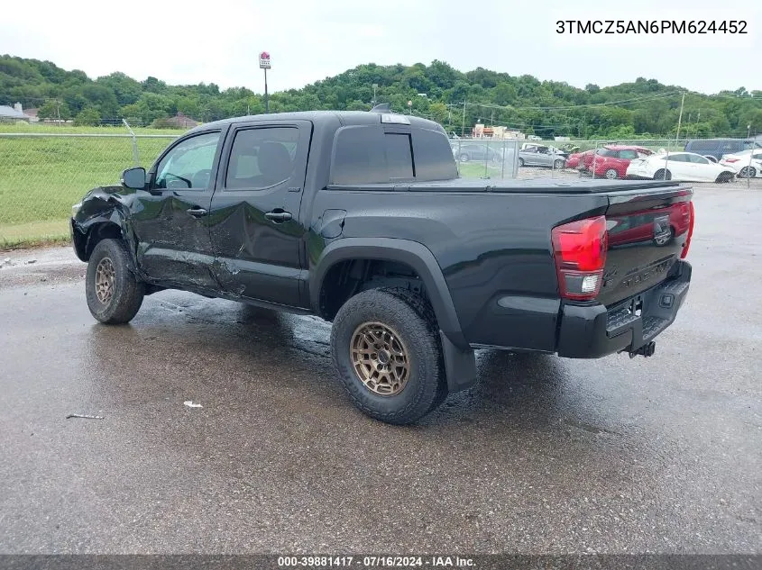 3TMCZ5AN6PM624452 2023 Toyota Tacoma Trail Edition