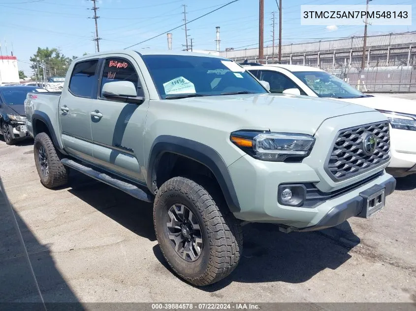 2023 Toyota Tacoma Trd Off Road VIN: 3TMCZ5AN7PM548143 Lot: 39884578