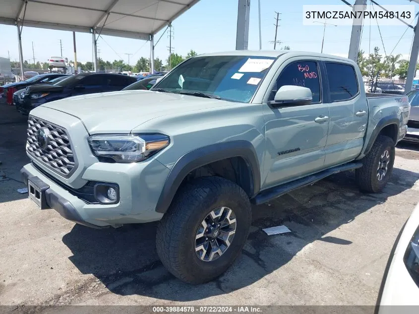 2023 Toyota Tacoma Trd Off Road VIN: 3TMCZ5AN7PM548143 Lot: 39884578