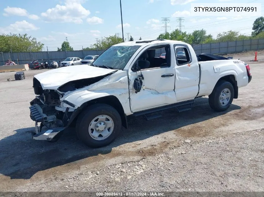 2023 Toyota Tacoma Sr VIN: 3TYRX5GN8PT074991 Lot: 39889413