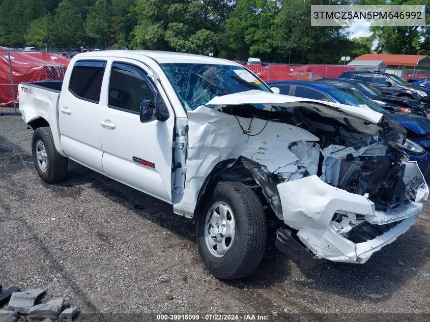 2023 Toyota Tacoma Sr V6 VIN: 3TMCZ5AN5PM646992 Lot: 39915099