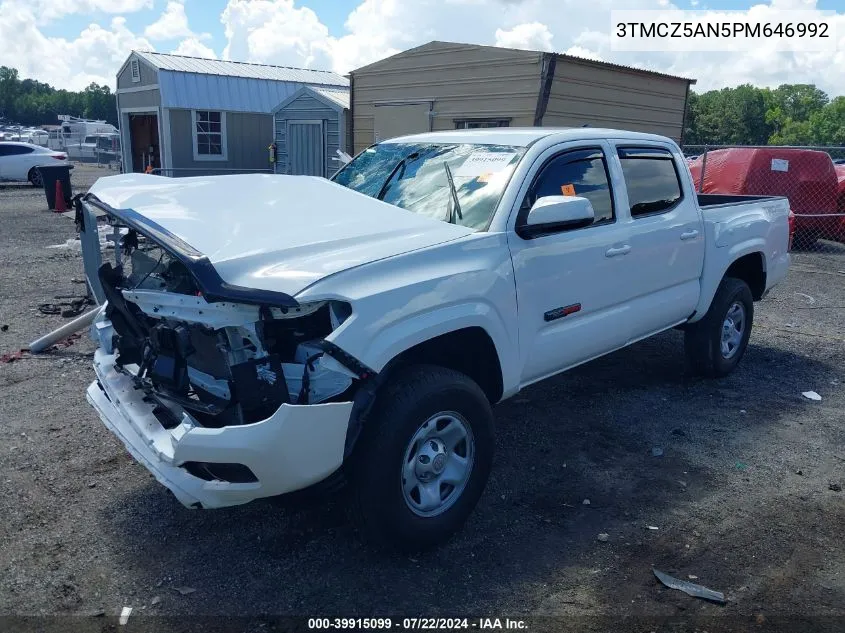 2023 Toyota Tacoma Sr V6 VIN: 3TMCZ5AN5PM646992 Lot: 39915099