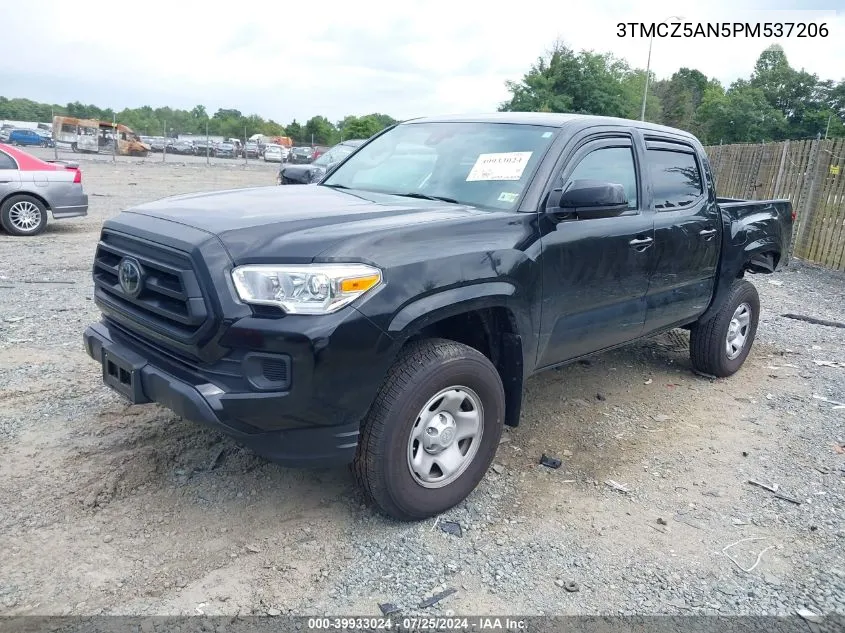 2023 Toyota Tacoma Sr V6 VIN: 3TMCZ5AN5PM537206 Lot: 39933024