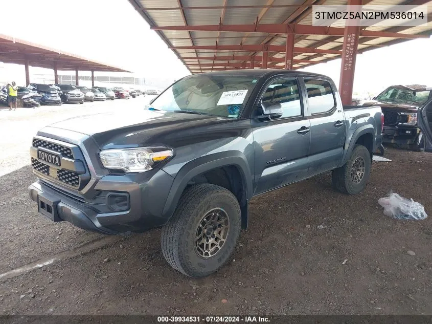 2023 Toyota Tacoma Trail Edition VIN: 3TMCZ5AN2PM536014 Lot: 39934531