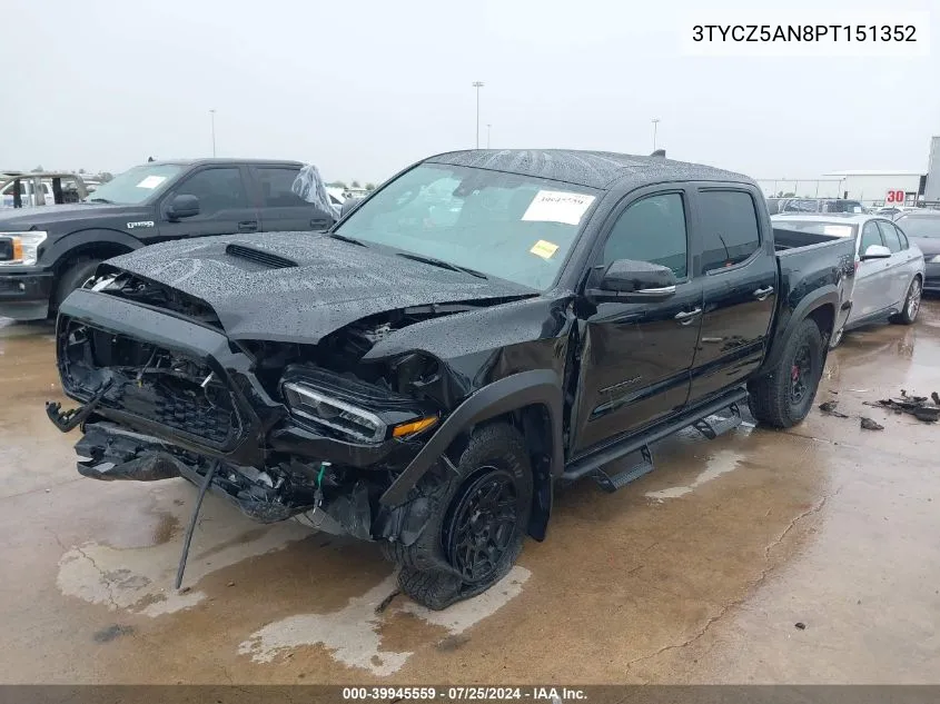 3TYCZ5AN8PT151352 2023 Toyota Tacoma Trd Pro