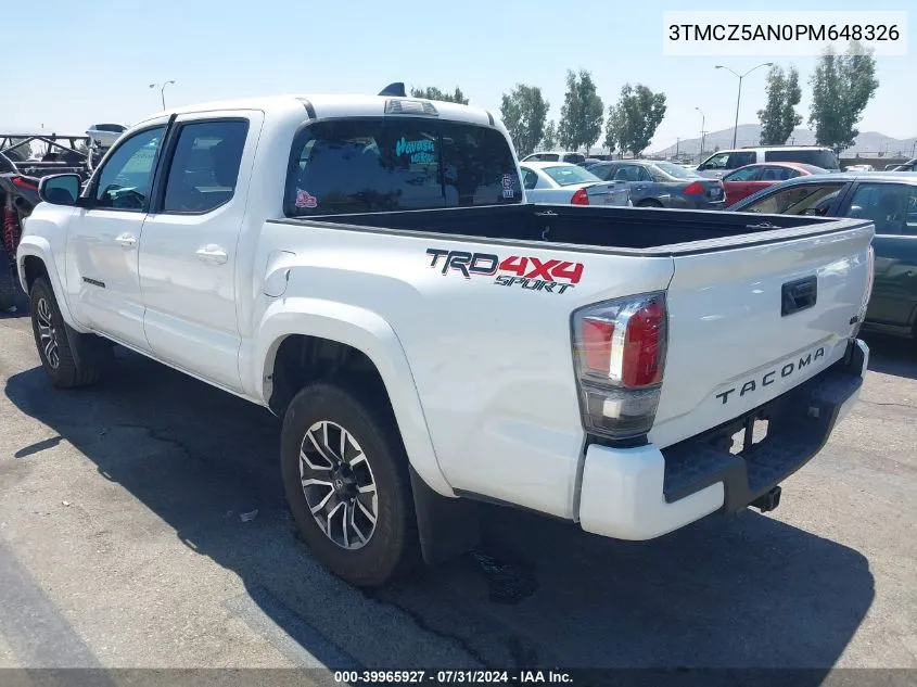 3TMCZ5AN0PM648326 2023 Toyota Tacoma Trd Sport