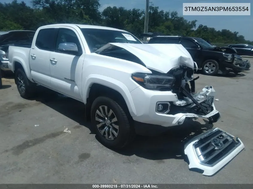 2023 Toyota Tacoma Limited VIN: 3TMGZ5AN3PM653554 Lot: 39980215