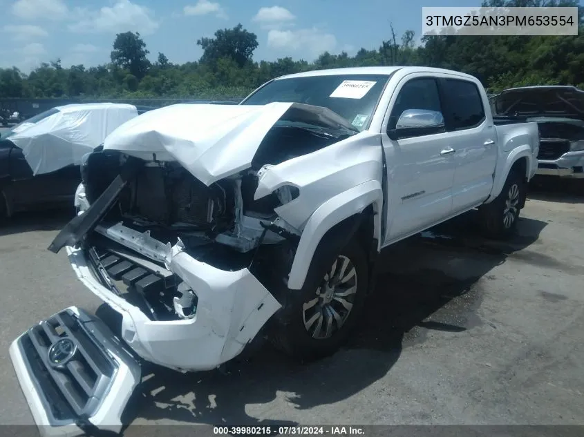 2023 Toyota Tacoma Limited VIN: 3TMGZ5AN3PM653554 Lot: 39980215