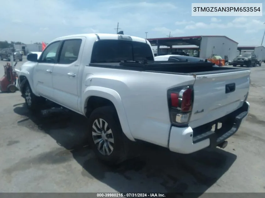 2023 Toyota Tacoma Limited VIN: 3TMGZ5AN3PM653554 Lot: 39980215