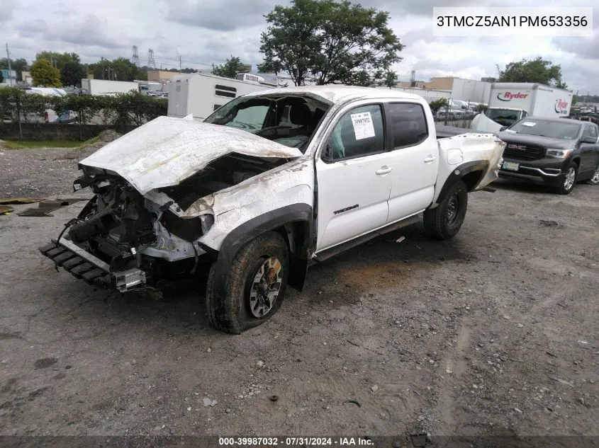 2023 Toyota Tacoma Trd Off Road VIN: 3TMCZ5AN1PM653356 Lot: 39987032