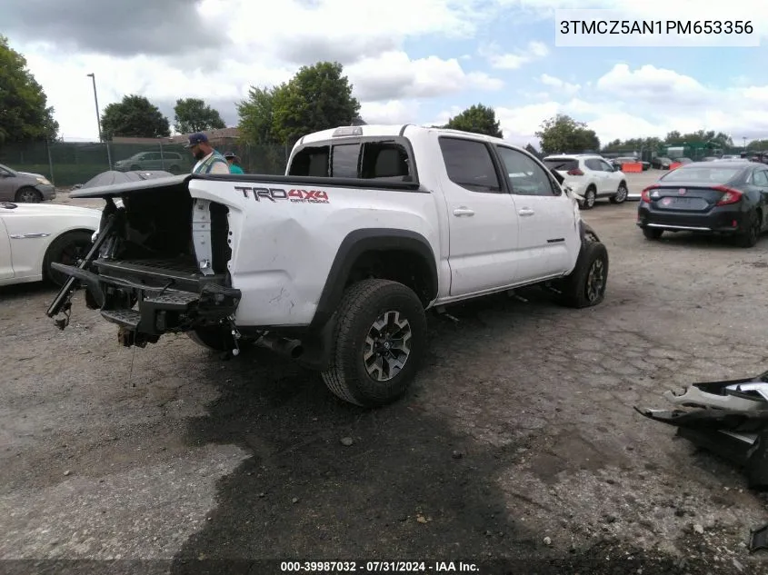 2023 Toyota Tacoma Trd Off Road VIN: 3TMCZ5AN1PM653356 Lot: 39987032