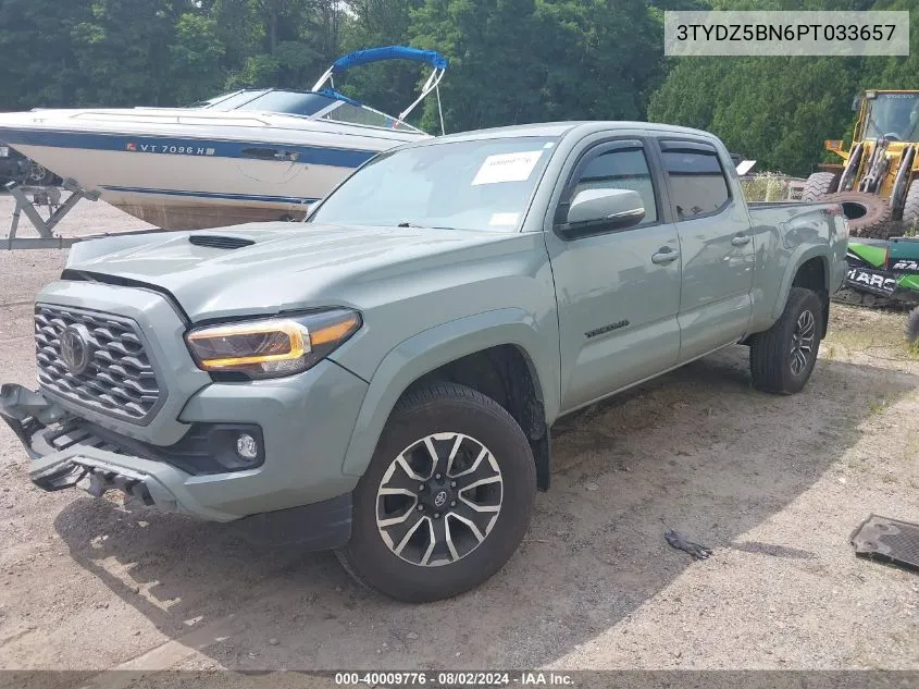 2023 Toyota Tacoma Trd Sport VIN: 3TYDZ5BN6PT033657 Lot: 40009776