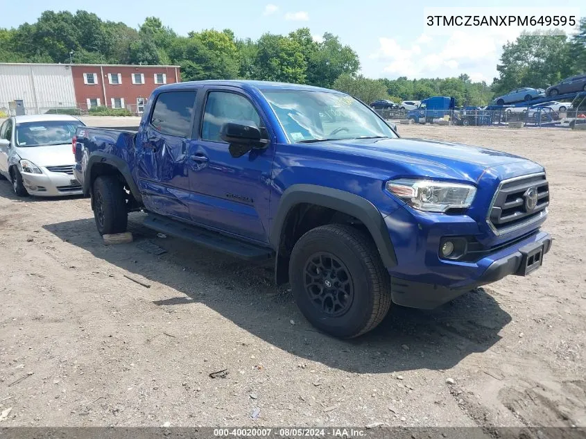 2023 Toyota Tacoma Sr5 V6 VIN: 3TMCZ5ANXPM649595 Lot: 40020007