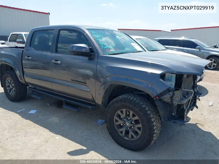 2023 Toyota Tacoma Double Cab/Sr5/Trd Sport/Trd Off Road VIN: 3TYAZ5CNXPT029919 Lot: 40035536