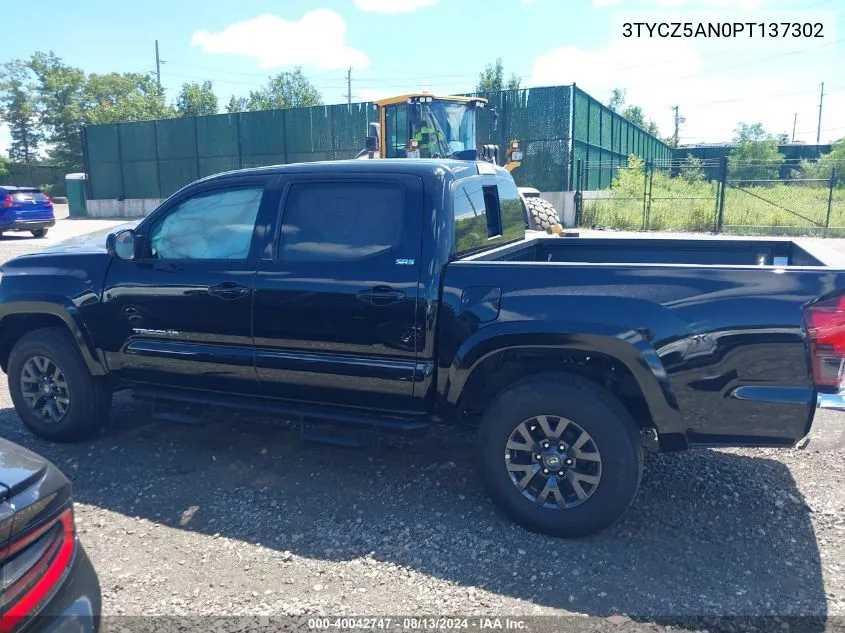 2023 Toyota Tacoma Sr5 V6 VIN: 3TYCZ5AN0PT137302 Lot: 40042747