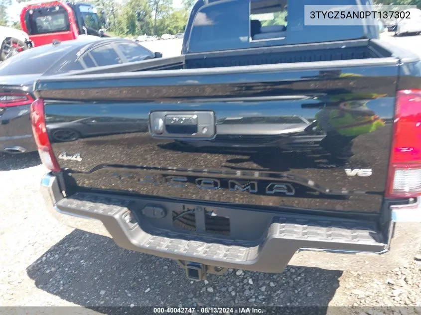 3TYCZ5AN0PT137302 2023 Toyota Tacoma Sr5 V6