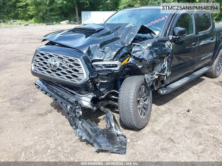 2023 Toyota Tacoma Trd Sport VIN: 3TMCZ5AN6PM648394 Lot: 40058584