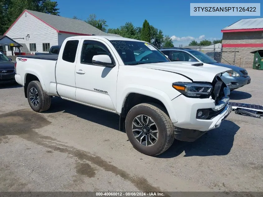 2023 Toyota Tacoma Trd Sport VIN: 3TYSZ5AN5PT126422 Lot: 40060012