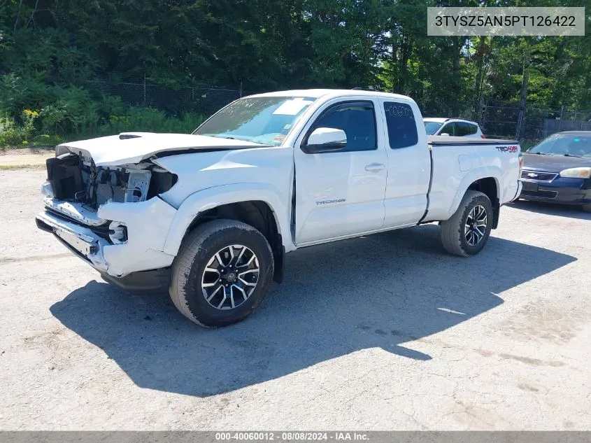 2023 Toyota Tacoma Trd Sport VIN: 3TYSZ5AN5PT126422 Lot: 40060012