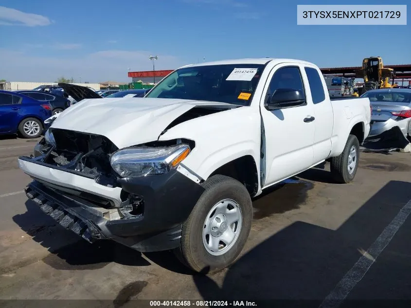 2023 Toyota Tacoma Sr VIN: 3TYSX5ENXPT021729 Lot: 40142458