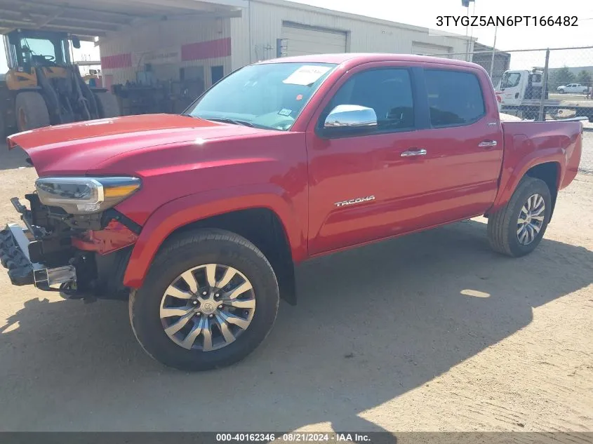 2023 Toyota Tacoma Limited VIN: 3TYGZ5AN6PT166482 Lot: 40162346