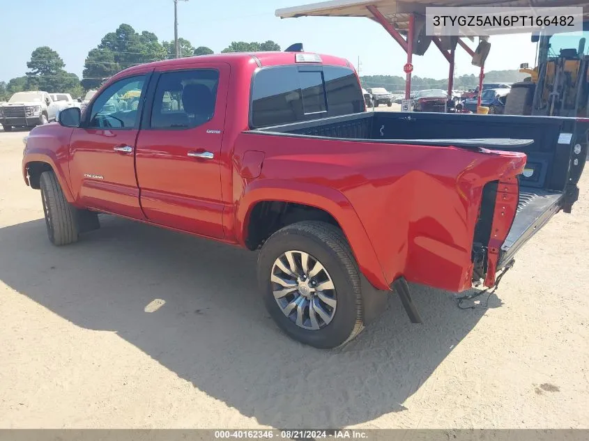 2023 Toyota Tacoma Limited VIN: 3TYGZ5AN6PT166482 Lot: 40162346