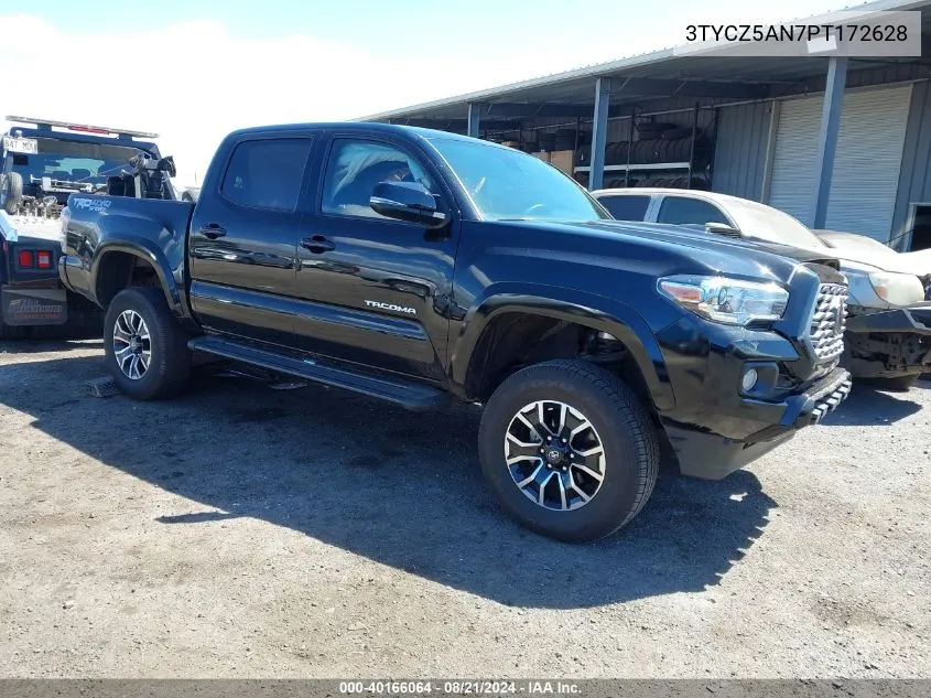 2023 Toyota Tacoma Sr V6/Sr5 V6/Trail Edition/Trd Off Road/Trd Pro/Trd Sport VIN: 3TYCZ5AN7PT172628 Lot: 40166064