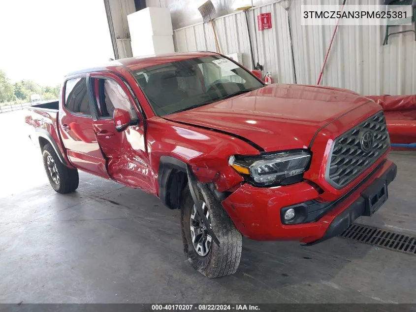 2023 Toyota Tacoma Trd Off Road VIN: 3TMCZ5AN3PM625381 Lot: 40170207