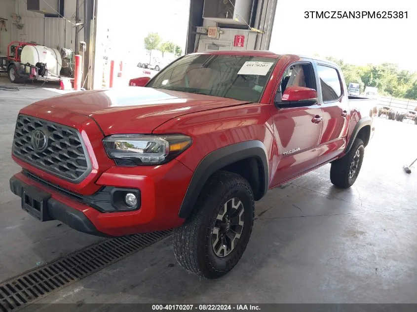 2023 Toyota Tacoma Trd Off Road VIN: 3TMCZ5AN3PM625381 Lot: 40170207