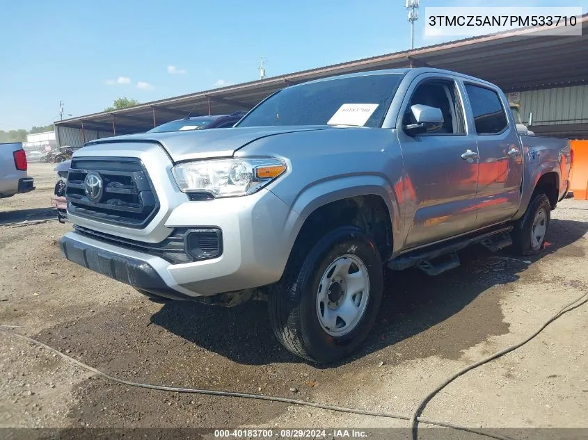 2023 Toyota Tacoma Sr V6 VIN: 3TMCZ5AN7PM533710 Lot: 40183700