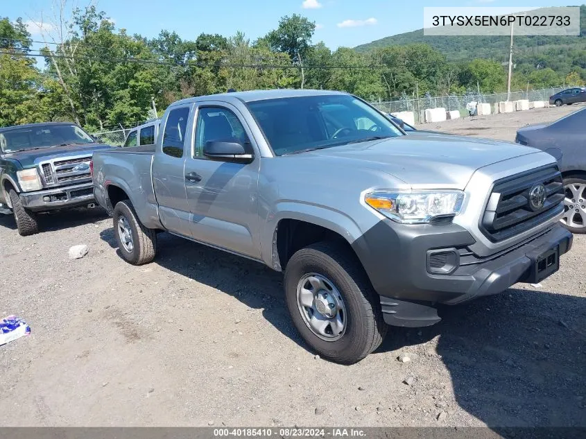 2023 Toyota Tacoma Sr VIN: 3TYSX5EN6PT022733 Lot: 40185410