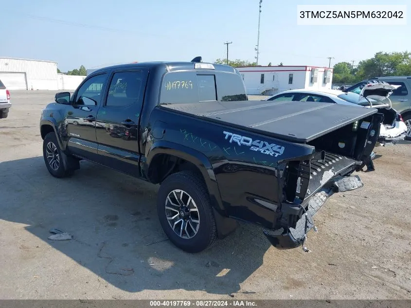 2023 Toyota Tacoma Trd Sport VIN: 3TMCZ5AN5PM632042 Lot: 40197769