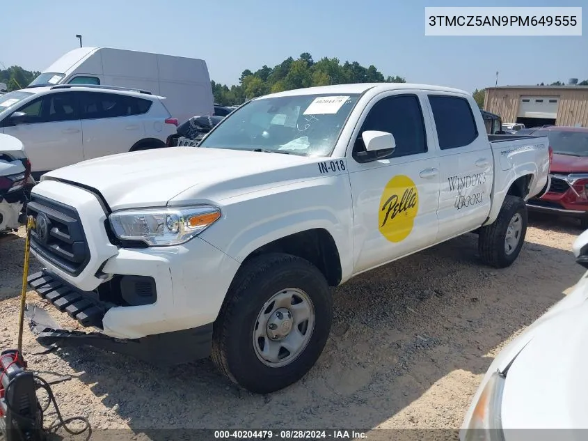 2023 Toyota Tacoma Sr V6 VIN: 3TMCZ5AN9PM649555 Lot: 40204479