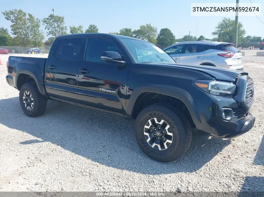 2023 Toyota Tacoma Trd Off Road VIN: 3TMCZ5AN5PM592674 Lot: 40206845