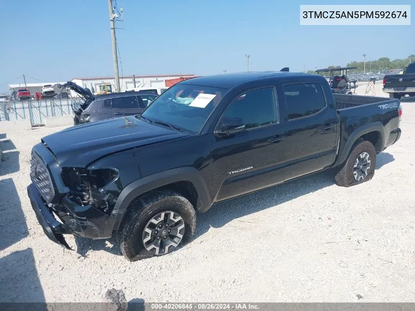 2023 Toyota Tacoma Trd Off Road VIN: 3TMCZ5AN5PM592674 Lot: 40206845