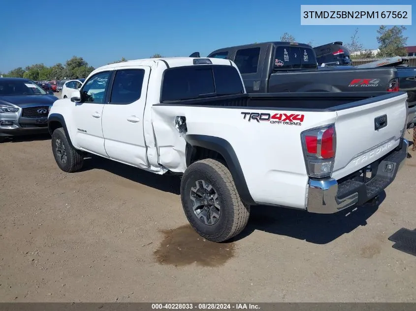 2023 Toyota Tacoma Trd Off Road VIN: 3TMDZ5BN2PM167562 Lot: 40228033