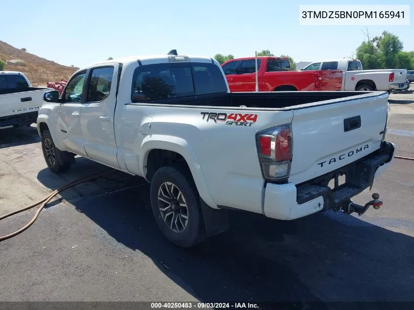 2023 Toyota Tacoma Trd Sport VIN: 3TMDZ5BN0PM165941 Lot: 40250483