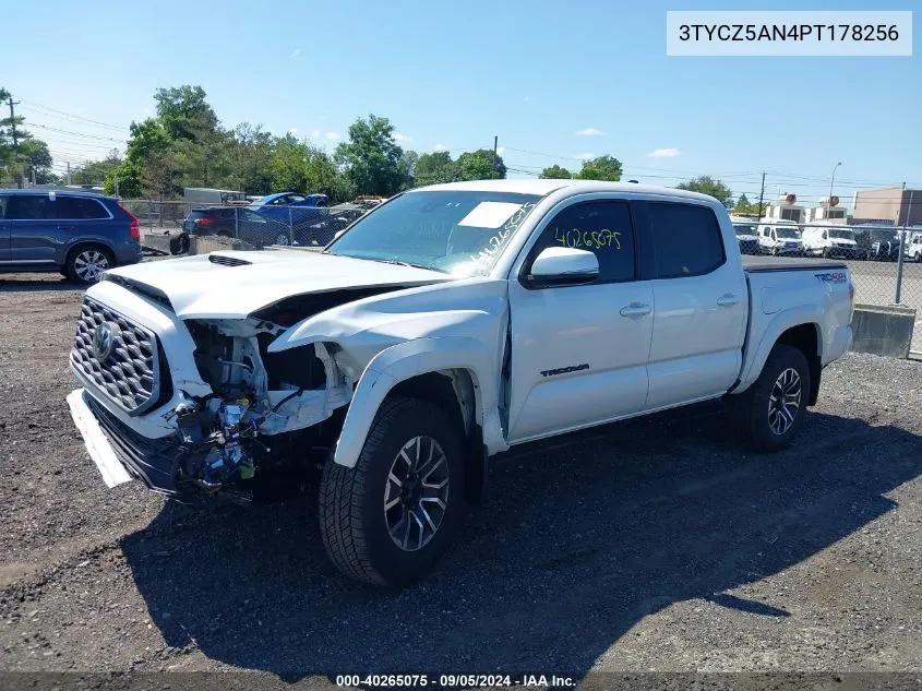 2023 Toyota Tacoma Trd Sport VIN: 3TYCZ5AN4PT178256 Lot: 40265075