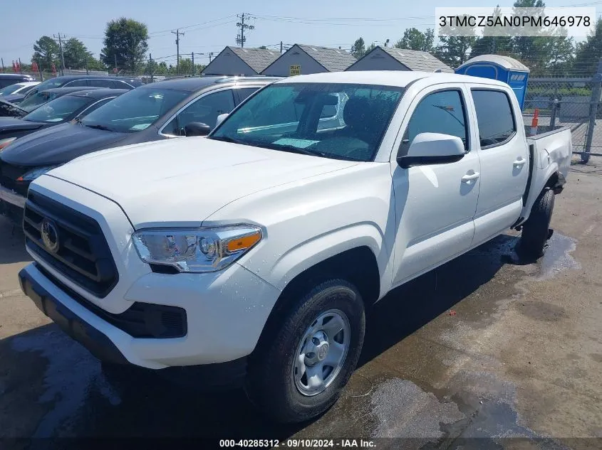 2023 Toyota Tacoma Sr V6 VIN: 3TMCZ5AN0PM646978 Lot: 40285312