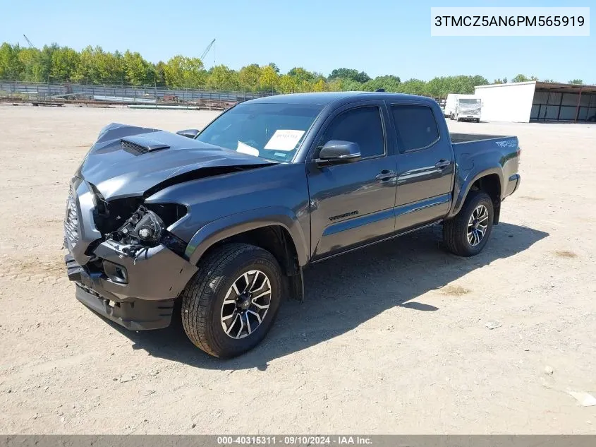 2023 Toyota Tacoma Trd Sport VIN: 3TMCZ5AN6PM565919 Lot: 40315311