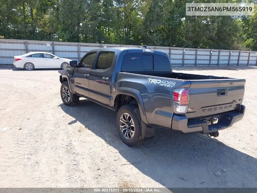 2023 Toyota Tacoma Trd Sport VIN: 3TMCZ5AN6PM565919 Lot: 40315311