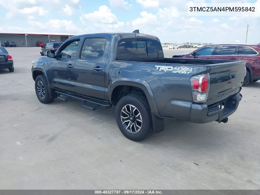 2023 Toyota Tacoma Trd Sport VIN: 3TMCZ5AN4PM595842 Lot: 40327787