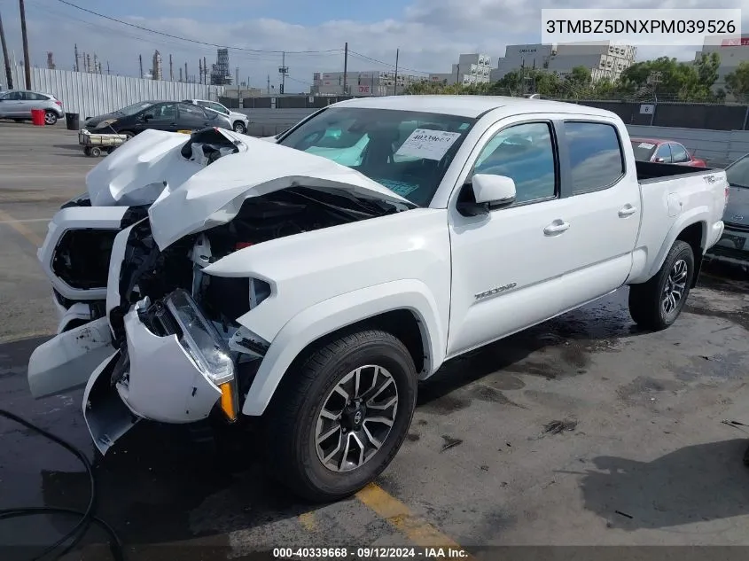 2023 Toyota Tacoma Trd Sport VIN: 3TMBZ5DNXPM039526 Lot: 40339668