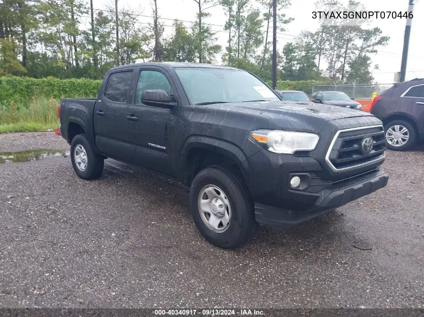 2023 Toyota Tacoma Double Cab/Sr/Sr5 VIN: 3TYAX5GN0PT070446 Lot: 40340917