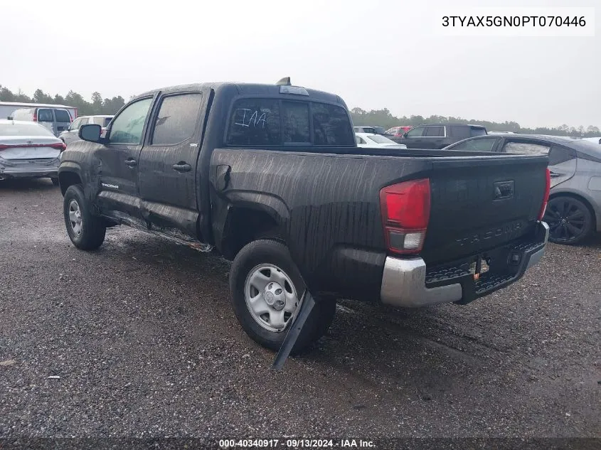 2023 Toyota Tacoma Double Cab/Sr/Sr5 VIN: 3TYAX5GN0PT070446 Lot: 40340917